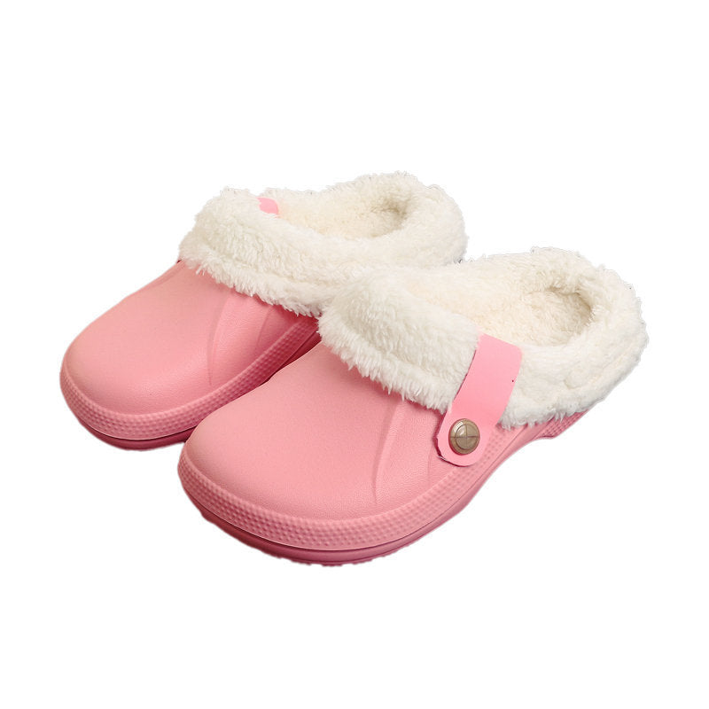 Pantoufles Tongs Imperméables en Coton – Confortables et Chaudes pour Femme