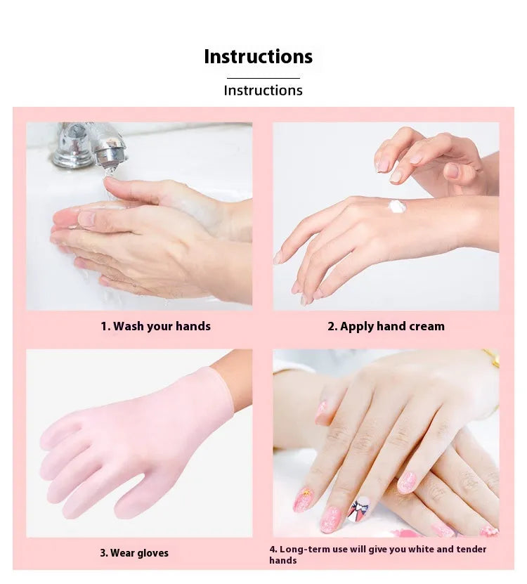 Gants et Chaussettes Hydratants en Silicone