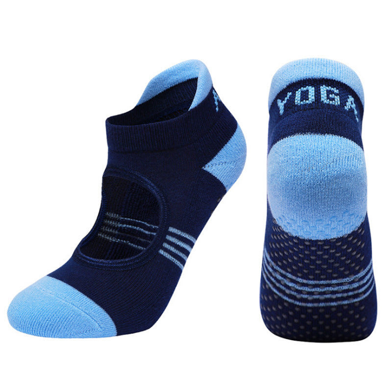Chaussettes Yoga Fitness Antidérapantes en Coton