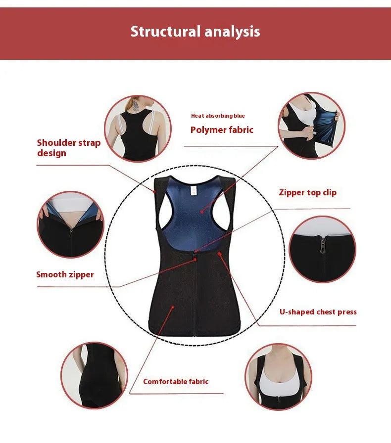 Débardeur de Sudation Fitness Femme - Tonifie Vente & Taille