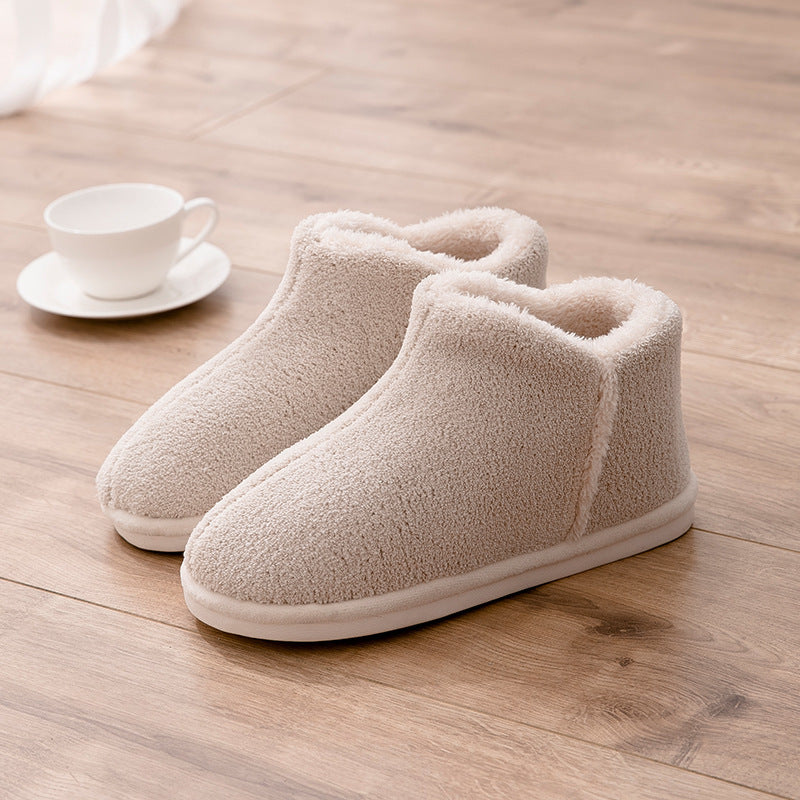 Chaussons d’intérieur en coton peluche – Unisexe, confortables et chauds