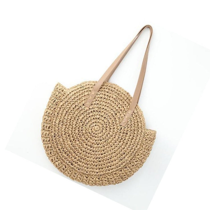 Sac à main Rond en paille - Style Bohème Chic