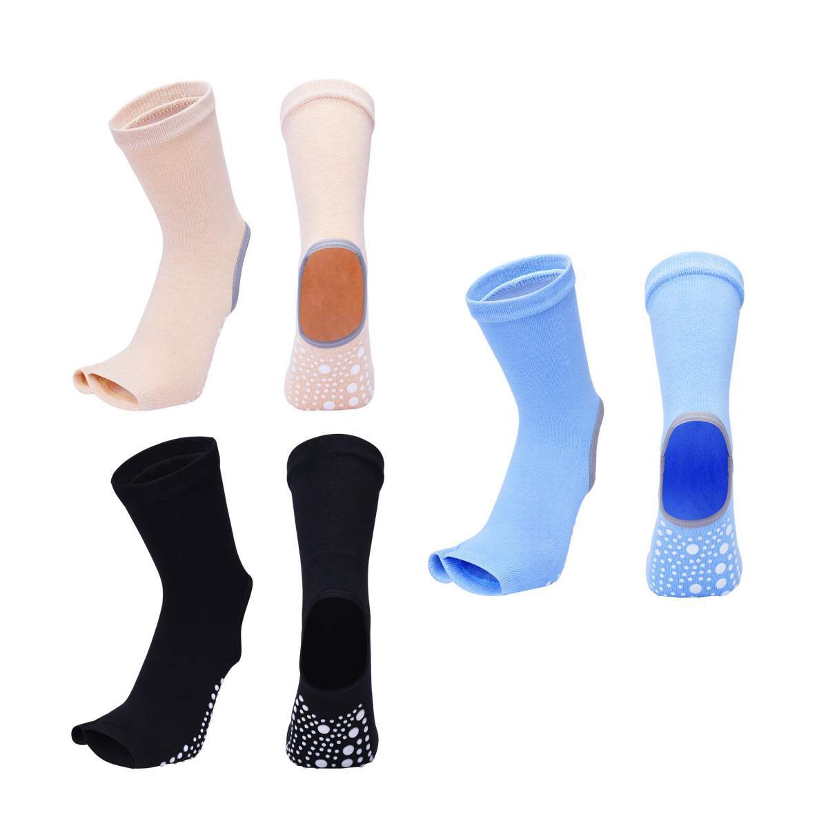Chaussettes de yoga pour femme antiglisse – Pilates & Fitness