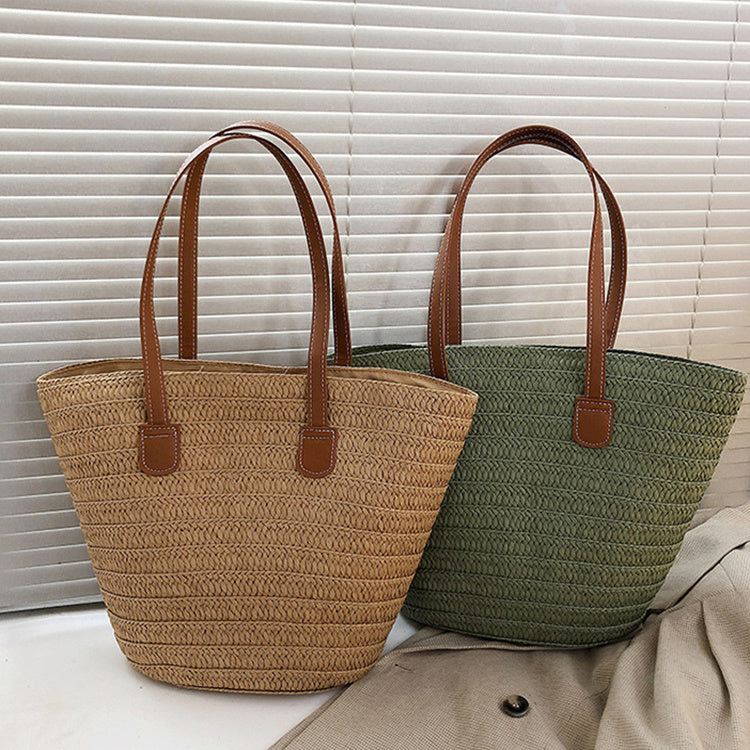 Sac à main Fourre-tout en Paille - Tendance Style Urbain pour Femme