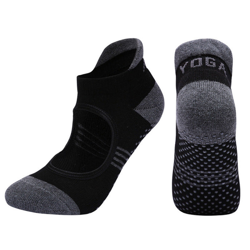 Chaussettes Yoga Fitness Antidérapantes en Coton