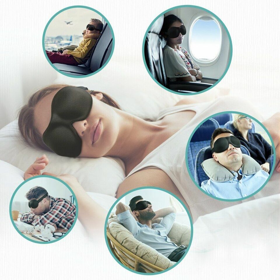 Masque de Sommeil à Mémoire de Forme - Confort & Obscurité