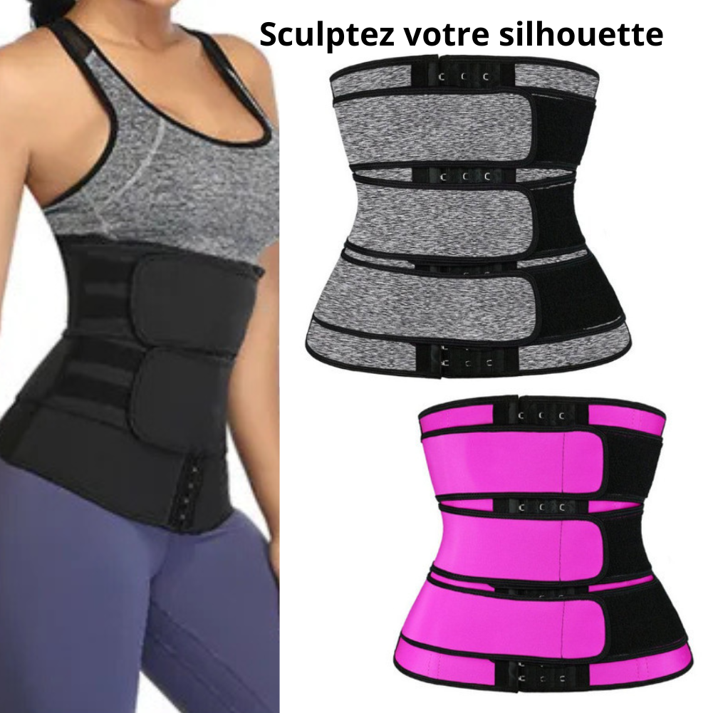 Ceinture Haute de Sudation Fitness Amincissante Femme