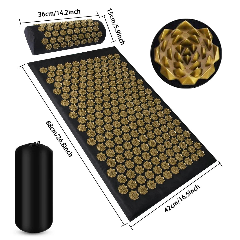 Tapis & Oreiller Fleurs Lotus Yoga - Stimulez vos points d'acupression