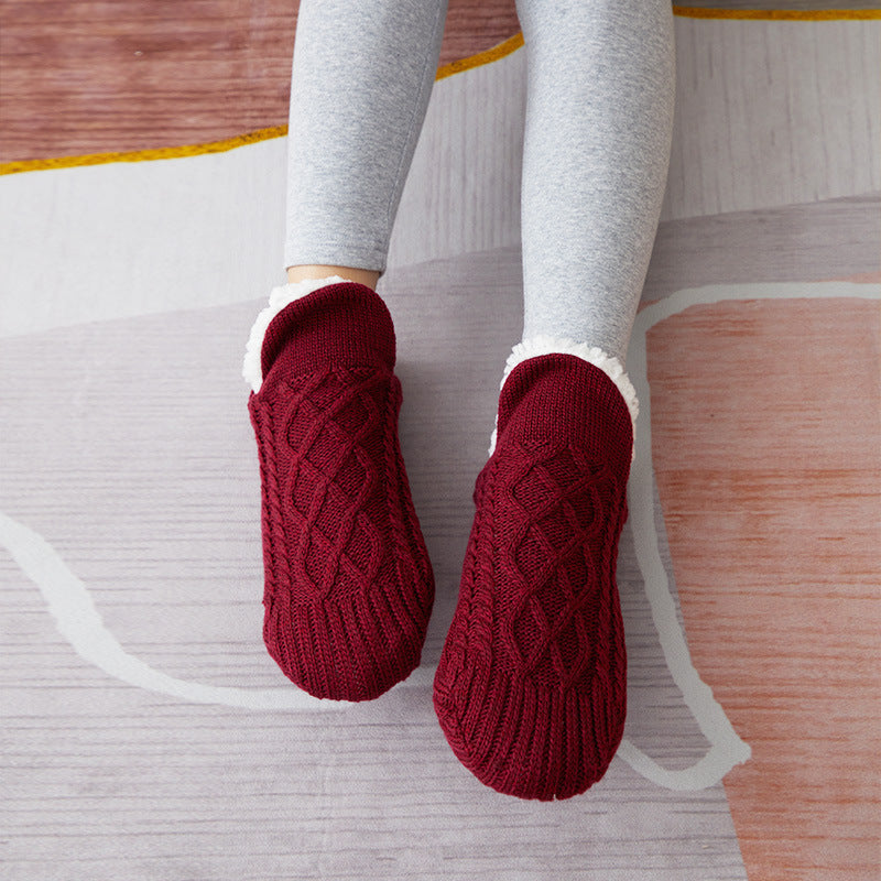 Chaussettes d'intérieur Antidérapantes en Sherpa pour Adultes et Enfants - Confort & Chaleur