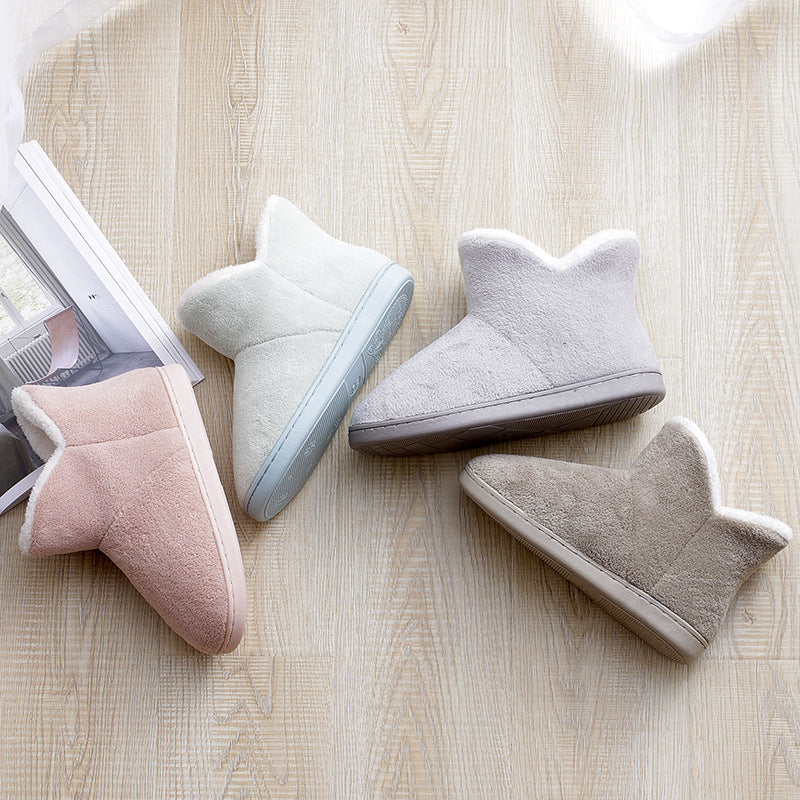 Chaussons d’intérieur en coton peluche – Unisexe, confortables et chauds