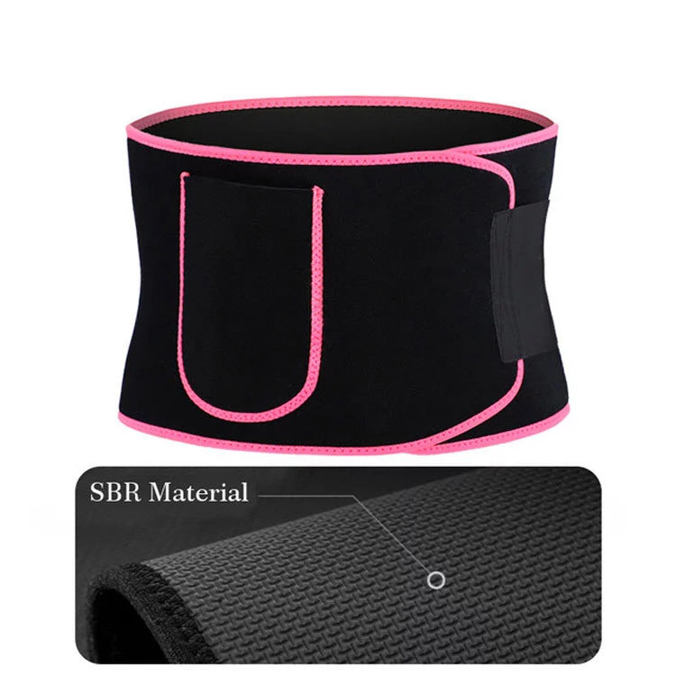 Ceinture de couleur noir et rose