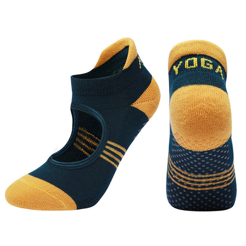 Chaussettes Yoga Fitness Antidérapantes en Coton