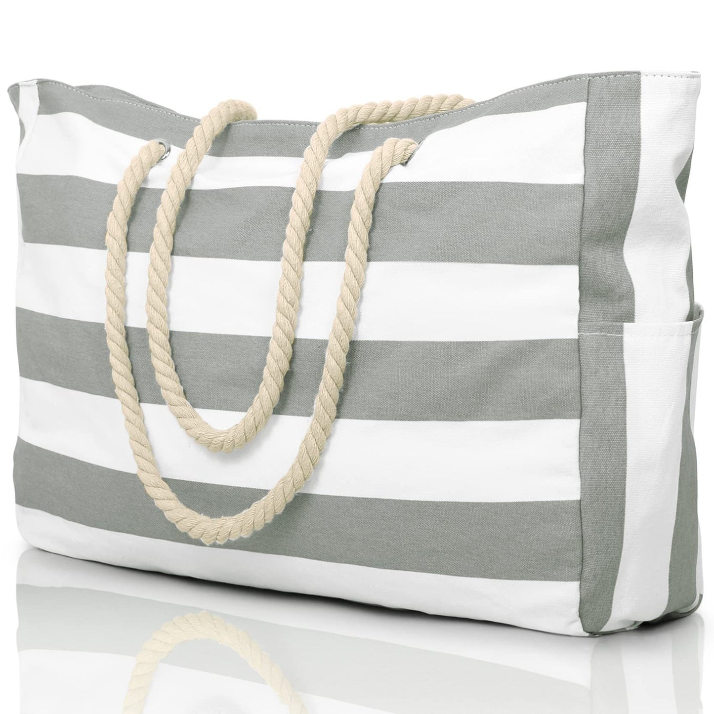 Sac Fourre-Tout Rayé Femme - Grand Bag Pratique et Tendance