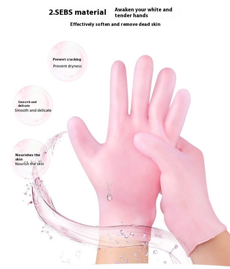 Gants et Chaussettes Hydratants en Silicone