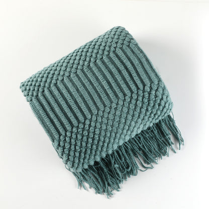 Plaid Uni en Chenille  – Douceur & Élégance Nordique