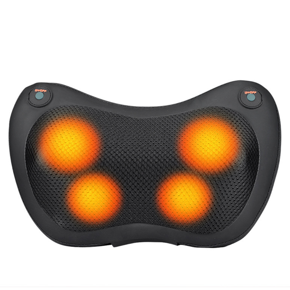 Coussin Masseur Cervicales Shiatsu Électrique 12 Têtes - Soulage & Relaxant