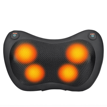 Coussin Masseur Cervicales Shiatsu Électrique 12 Têtes - Soulage & Relaxant