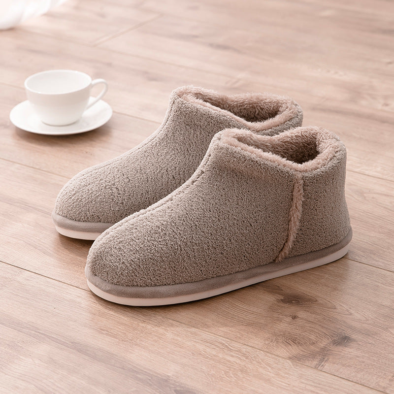 Chaussons  d’intérieur en coton peluche – Unisexe, confortables et chauds