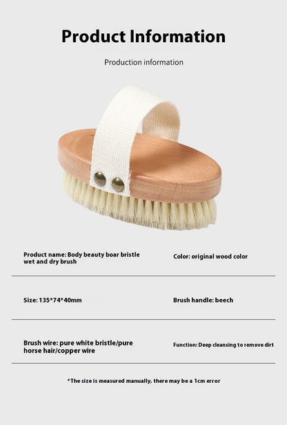 Brosse en Poils de Cheval – Douche, Bain & Massage