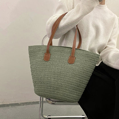 Sac à main Fourre-tout en Paille - Tendance Style Urbain pour Femme