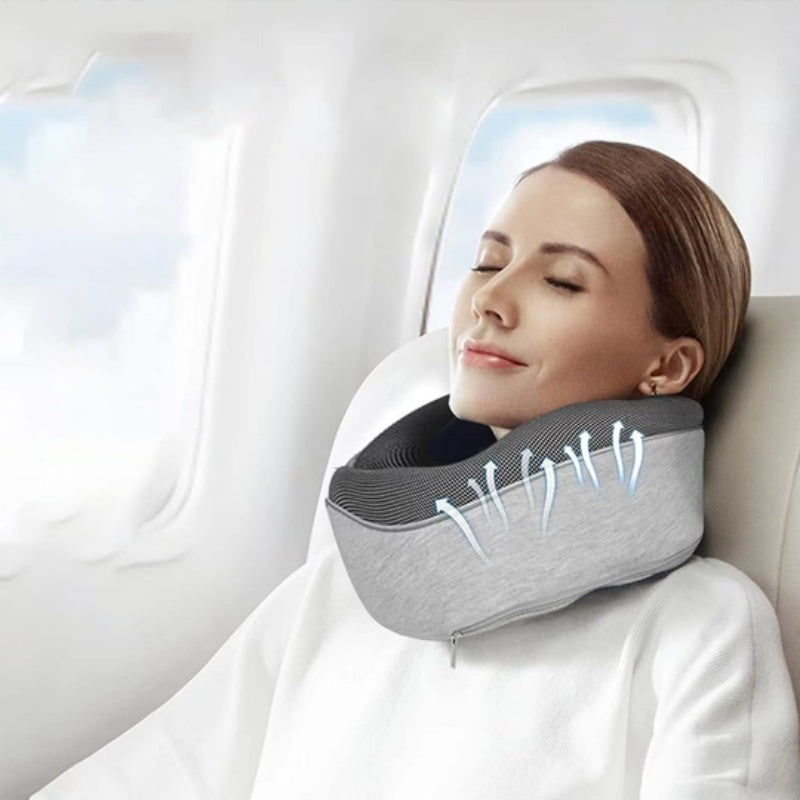 Oreiller de voyage ergonomique en mousse mémoire – Confort Cervical