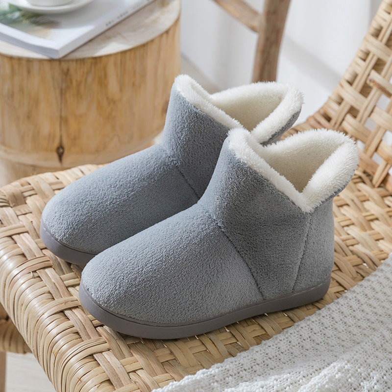Chaussons  d’intérieur en coton peluche – Unisexe, confortables et chauds