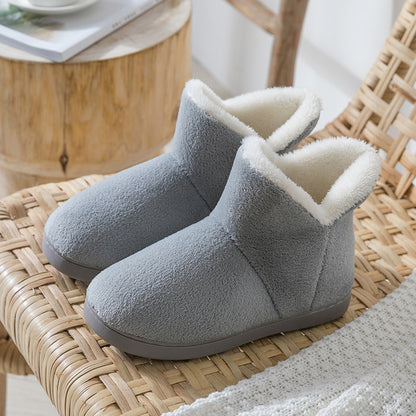 Chaussons  d’intérieur en coton peluche – Unisexe, confortables et chauds