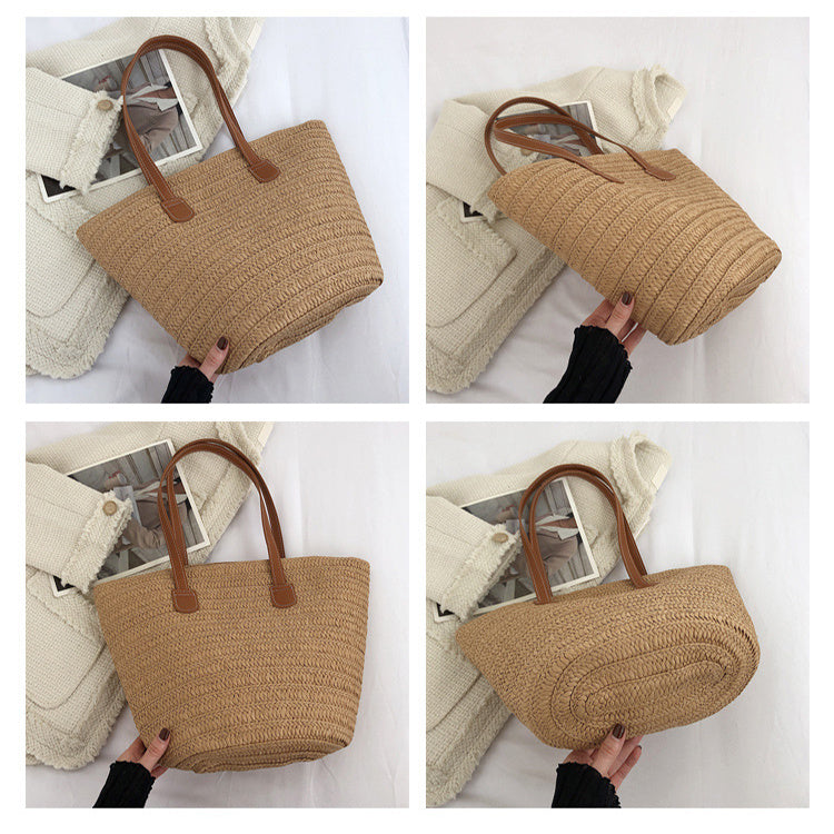 Sac à main Fourre-tout en Paille - Tendance Style Urbain pour Femme