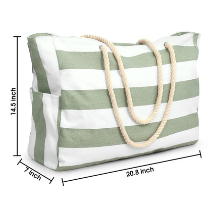 Sac Fourre-Tout Rayé Femme - Grand Bag Pratique et Tendance