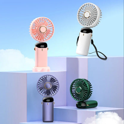 Mini ventilateur Portatif Pliable- léger & silencieux pour l'été