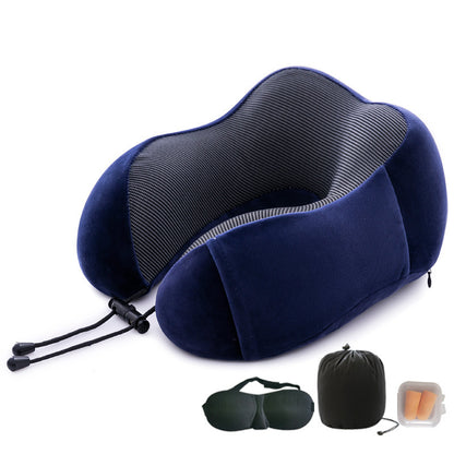 Kit de Voyage Confort - Oreiller Ergonomique, Masque de Sommeil & Bouchons d’Oreilles