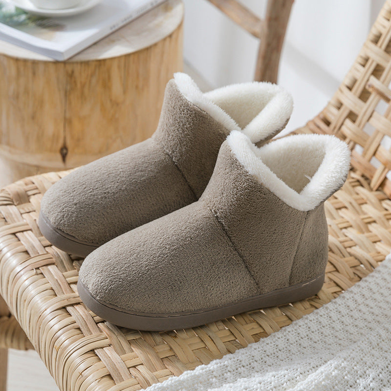 Chaussons  d’intérieur en coton peluche – Unisexe, confortables et chauds