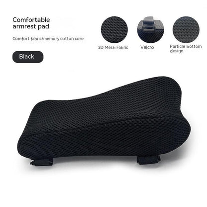 Des appuis bras noir en mousse et gel  pour fauteuil 