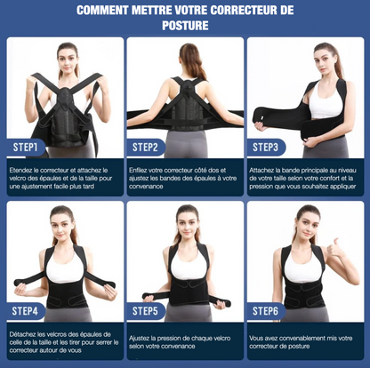 Correcteur de posture pour adultes  - Bon maintien dorsal