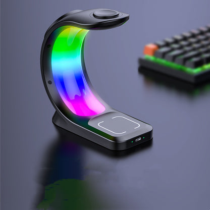 Visuel d'un chargeur design magnétique 3-en-1 avec LED