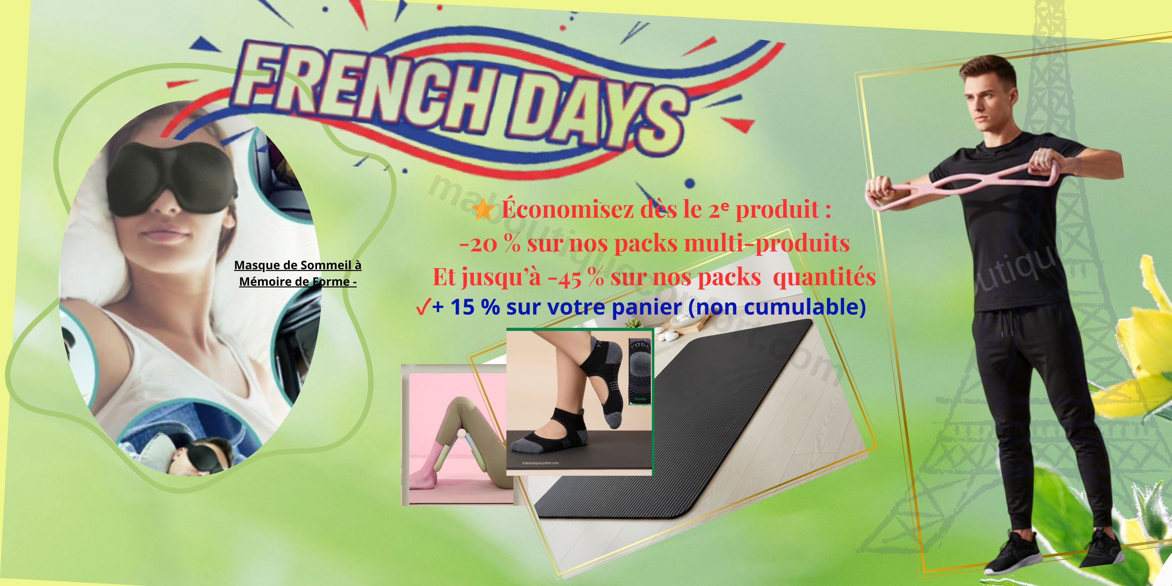 Différentes collections avec promos