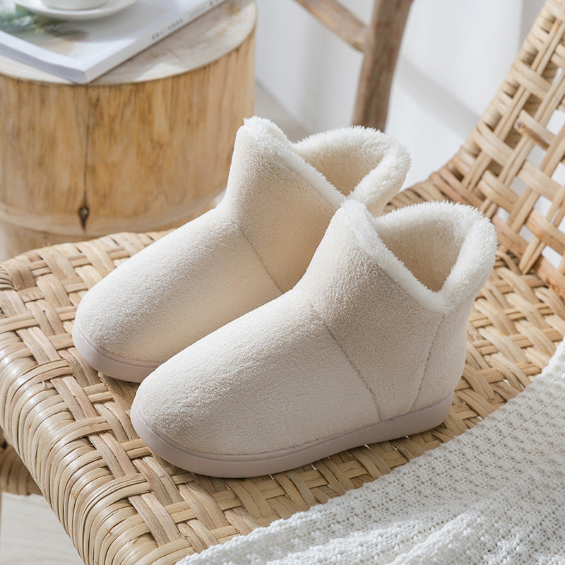 Chaussons  d’intérieur en coton peluche – Unisexe, confortables et chauds