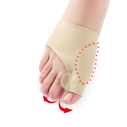 Pieds portant l'attelle correction grand orteil 
