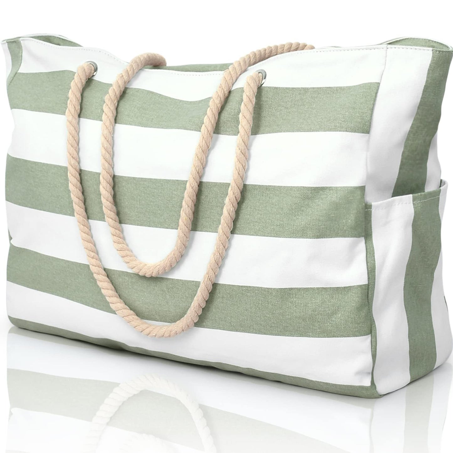 Sac Fourre-Tout Rayé Femme - Grand Bag Pratique et Tendance
