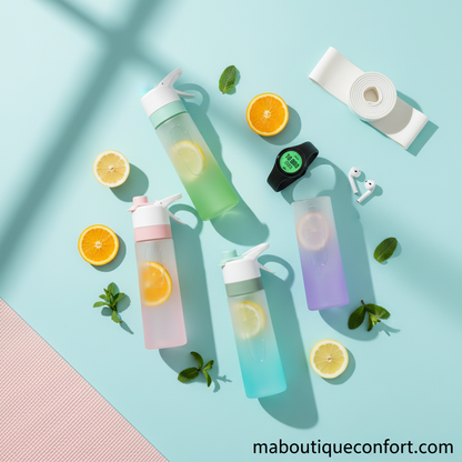 différentes bouteilles de sport pour s'hydrater 
