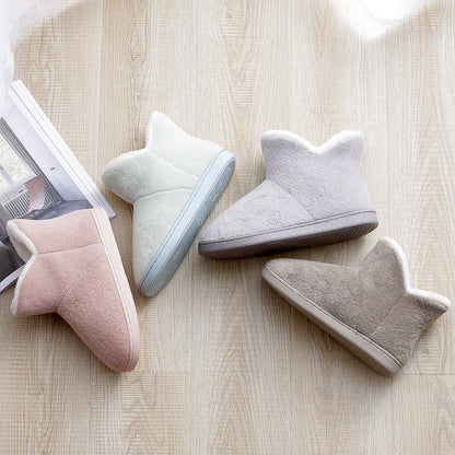 Chaussons  d’intérieur en coton peluche – Unisexe, confortables et chauds