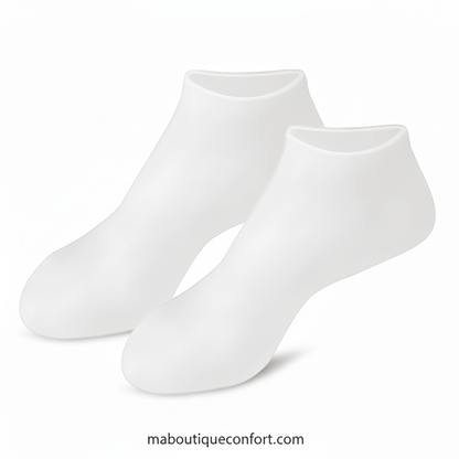 Chaussettes facilitant l'hydratation pour peau sèche rugueuse 