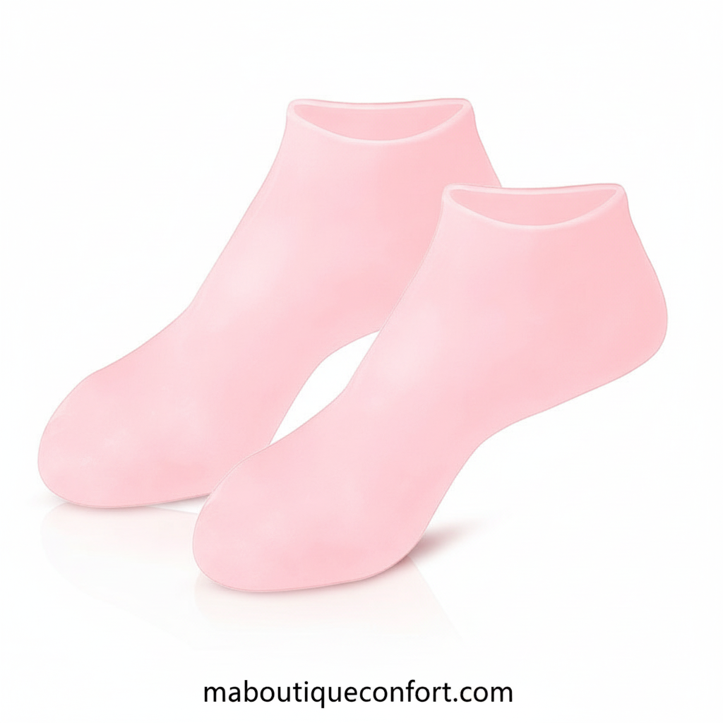 Chaussettes facilitant l'hydratation pour peau sèche rugueuse 