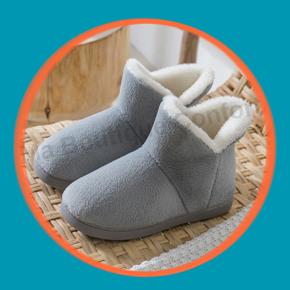 Chaussons  d’intérieur en coton peluche – Unisexe, confortables et chauds
