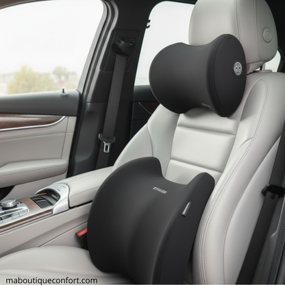 Le coussin est sur le siège voiture
