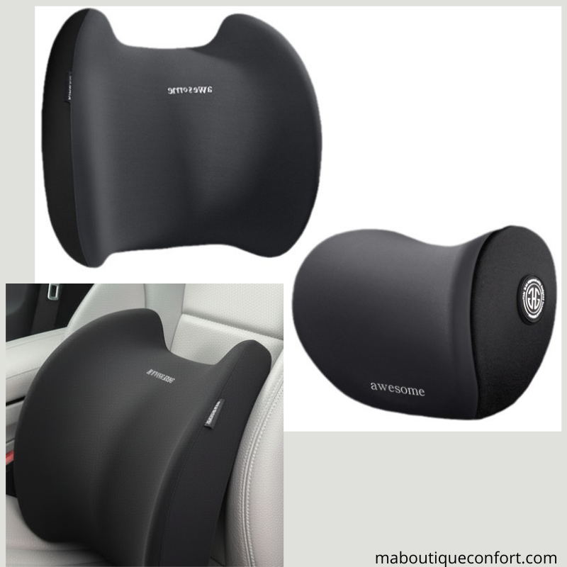 Coussin & Appuie - tête mémoire de forme voiture 4 saisons – Confort et soutien
