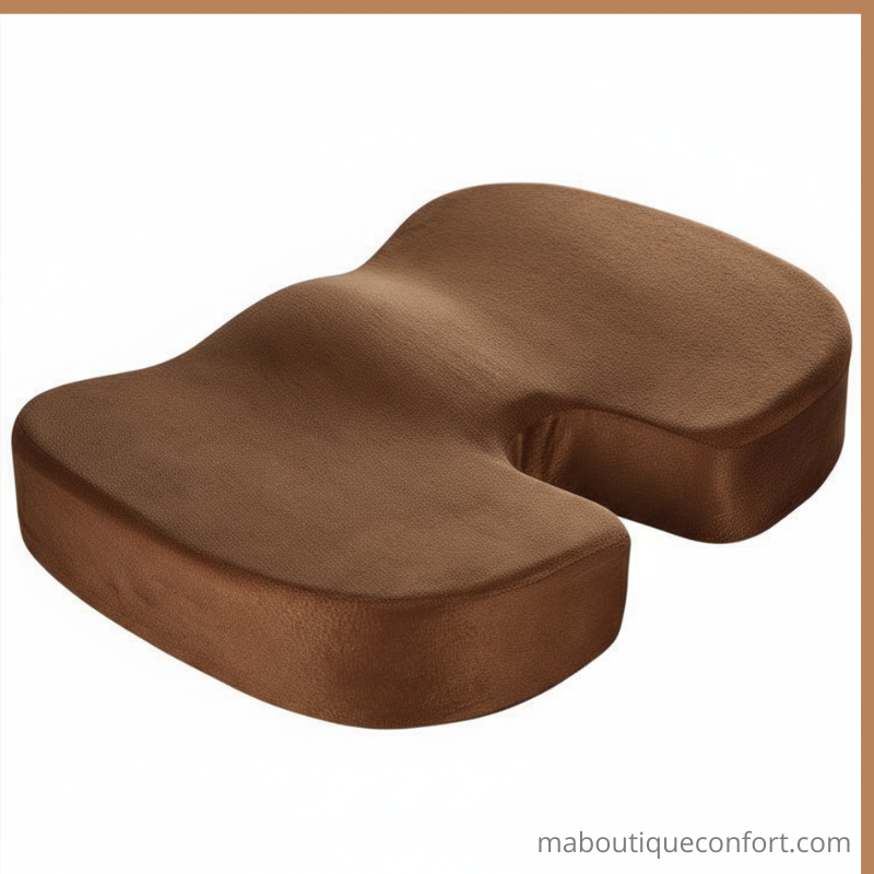 Coussin de Siège Ergonomique en Mousse à Mémoire de Forme ou Gel - Prévention des Escarres