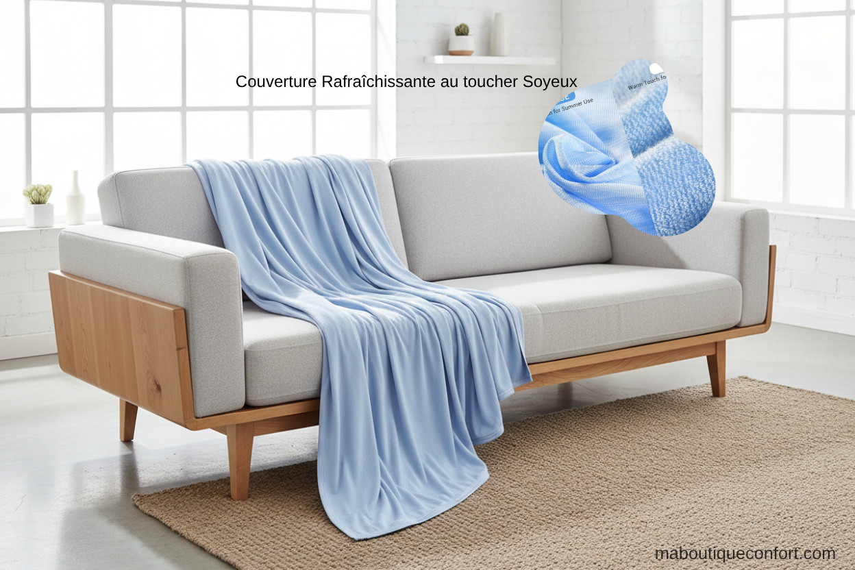 Couverture Rafraîchissante - Confort pour l'Eté