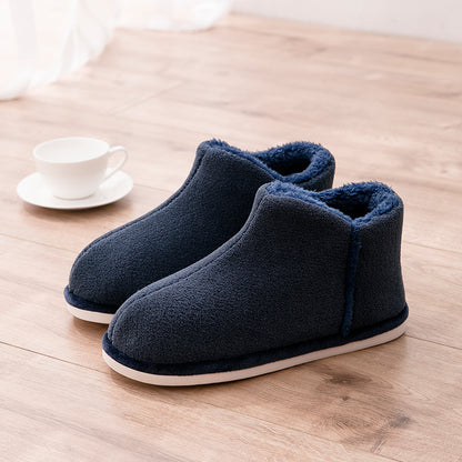 Chaussons  d’intérieur en coton peluche – Unisexe, confortables et chauds