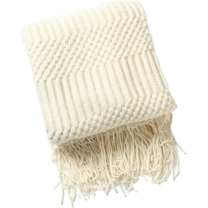 Plaid Uni en Chenille  – Douceur & Élégance Nordique